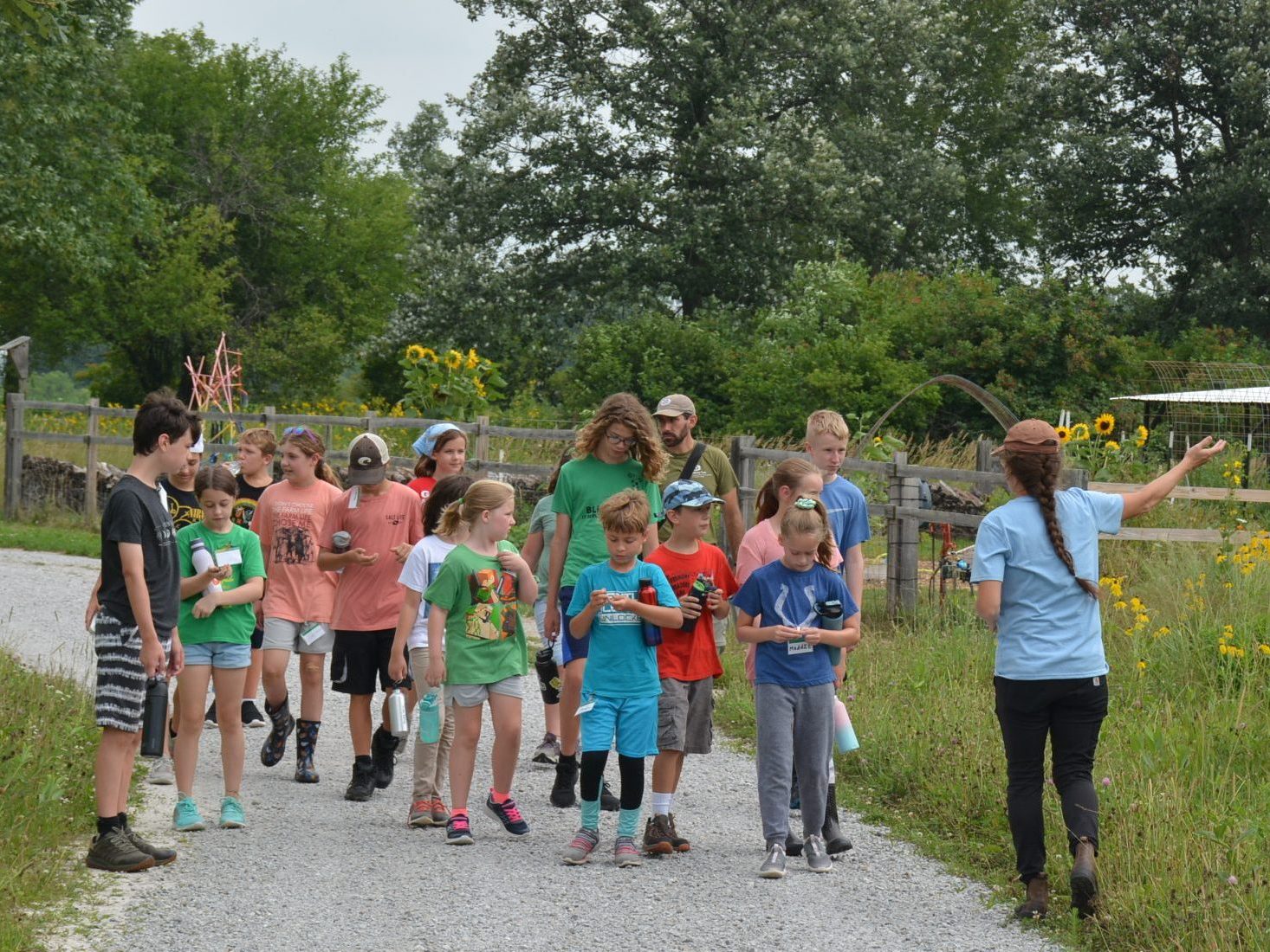 IMN exploring Teaching Farm