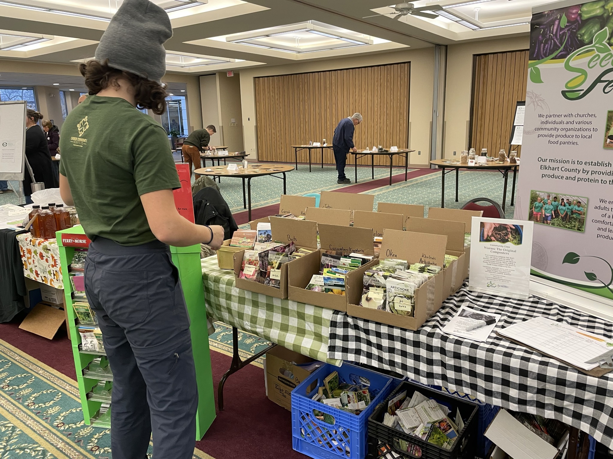 seed swap vendor booth overview