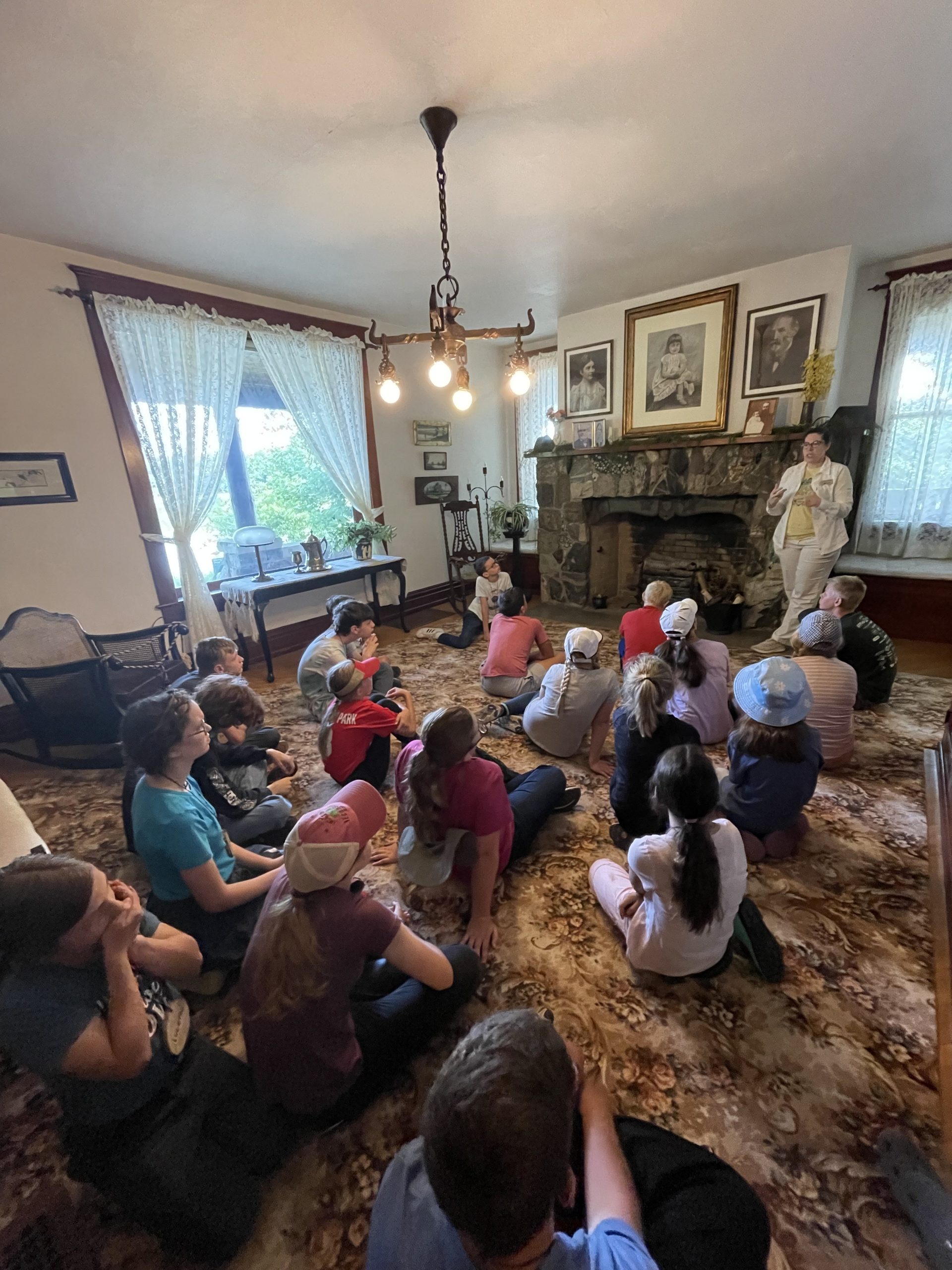 IMN touring Gene Stratton-Porter cabin